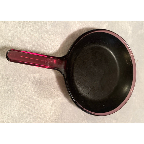 Corning Vision Ware 10" Skillet Cranberry Non Stick Frying Pan Vintage 80s USA - Picture 1 of 6